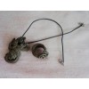COMPLEMENTO A JUEGO ANILLO Y COLGANTE BISCUIT NEGRO FILIGRANA