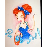 PIN UP PELIRROJA