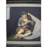 interpretación niño expulgándose de Murillo