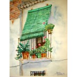 Balcon con flores