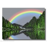 Arco Iris en el lago