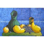 El racimo de uvas con amigos
