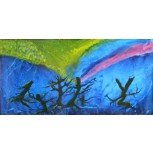 La aurora boreal y los árboles danzantes