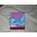 mujer en azul