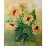 Cinco girasoles