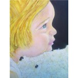 niña con peluche