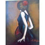 FLAMENCA CON ABANICO