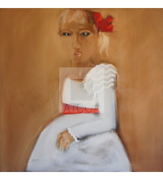 La chica del lazo rojo