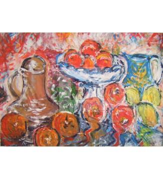 Bodegon con frutas