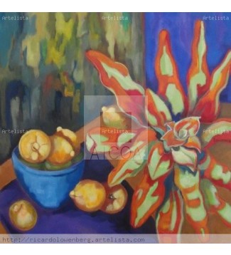 BROMELIA Y LIMONES