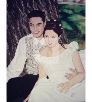 pareja junto al arbol