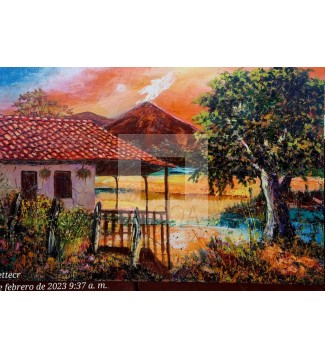 casa del lago volcán 