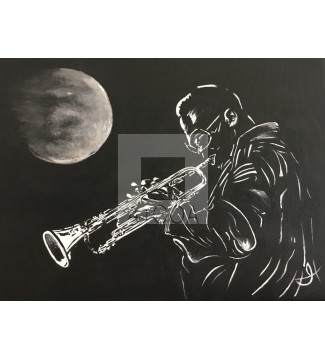 Blanco y Negro Luna y Sax