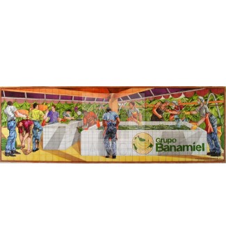 Mural Cerámico Grupo Banamiel - Sala de Recepción.