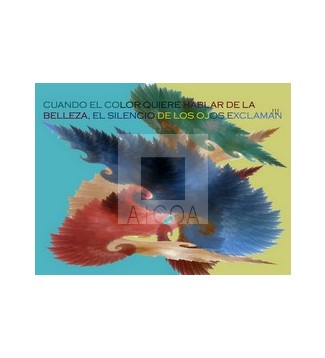 FRASE CON FRACTAL DE COLOR