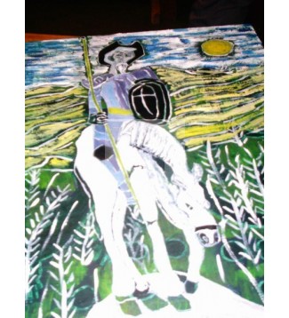 El Quijote a caballo