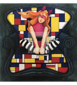 BOMBON EN SILLON DE MONDRIAN 