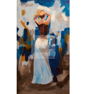 Mujer en Azul