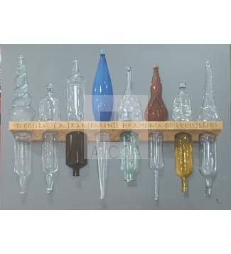 O cristal é transparente harmonia do equilibrio