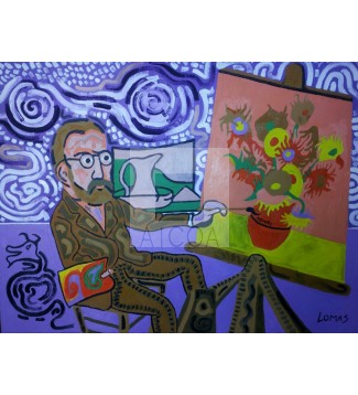 Matisse pintando girasoles