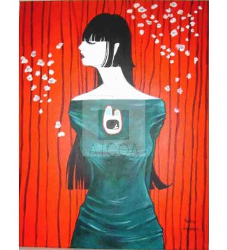 Freeda con vestido verde