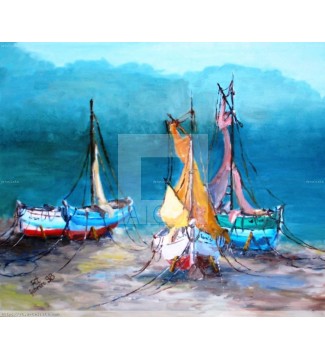 Barcos en la playa