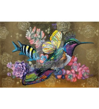 Rey Colibrí con Capullo