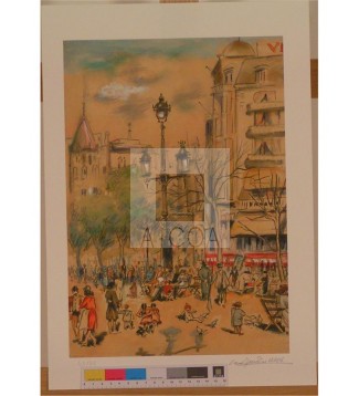 PLAÇA CATALUNYA, BARCELONA 1947