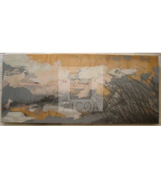 De la serie PERSEVERANCIA 1 (sobre madera 52 x 120 cm.)