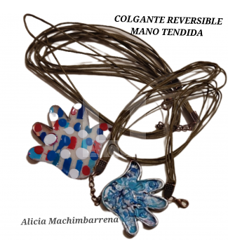 COLGANTE REVERSIBLE MANO TENDIDA