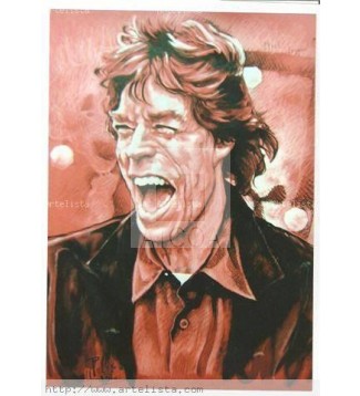 Retrato Mick Jagger