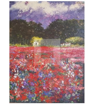 paisaje floral