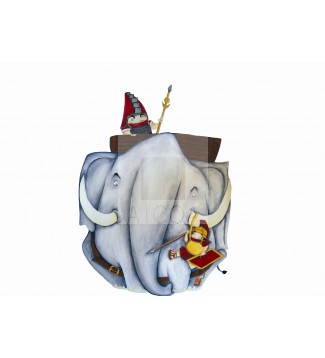 Cartagineses y Romanos en elefante
