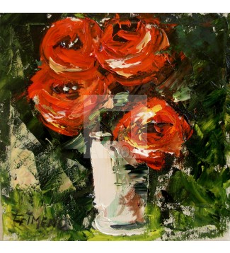 jarron con rosas